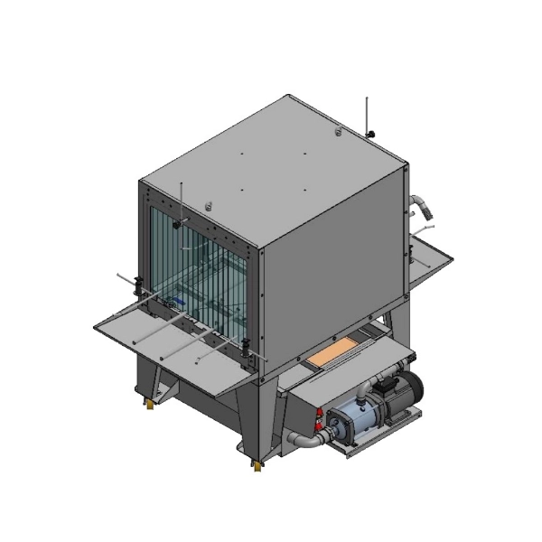 High-pressure washing tunnel for crates with nozzle customization